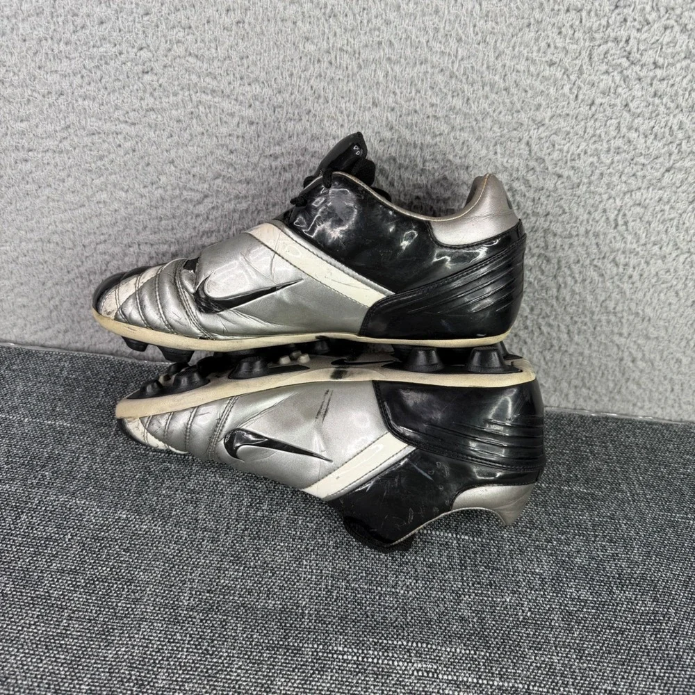 Nike Total 90 Shift Soccer Cleats Mens 8.5 Black Silver‎ 313995-011 2006 Vintage